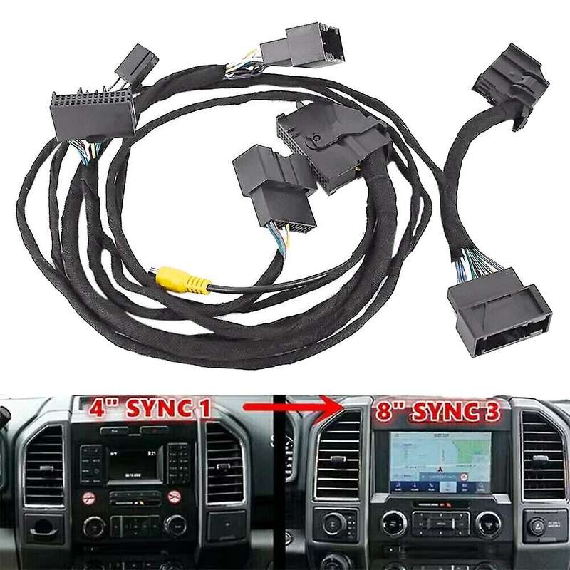 4inch to 8inch Conversion Power Harness Pnp Adapter for Edge Sync1 to Sync 3 Upgrade