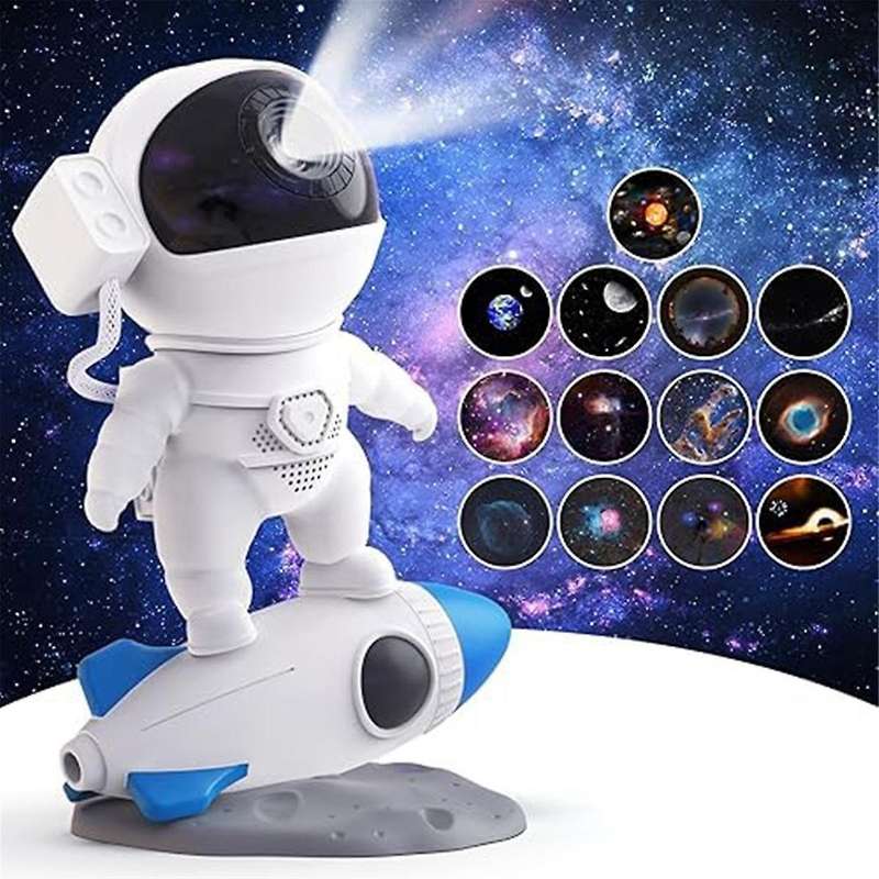 4k Hd Star Projector Galaxy Light, Astronaut Galaxy Projector for Bedroom, Night Light, Gifts for Ch