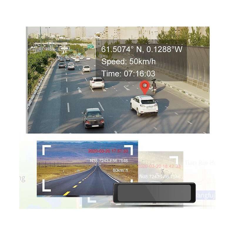 4k Streaming Rear View Mirror 12inch Full Screen Car Recorder Front Adas Rear Function Reduced Pres