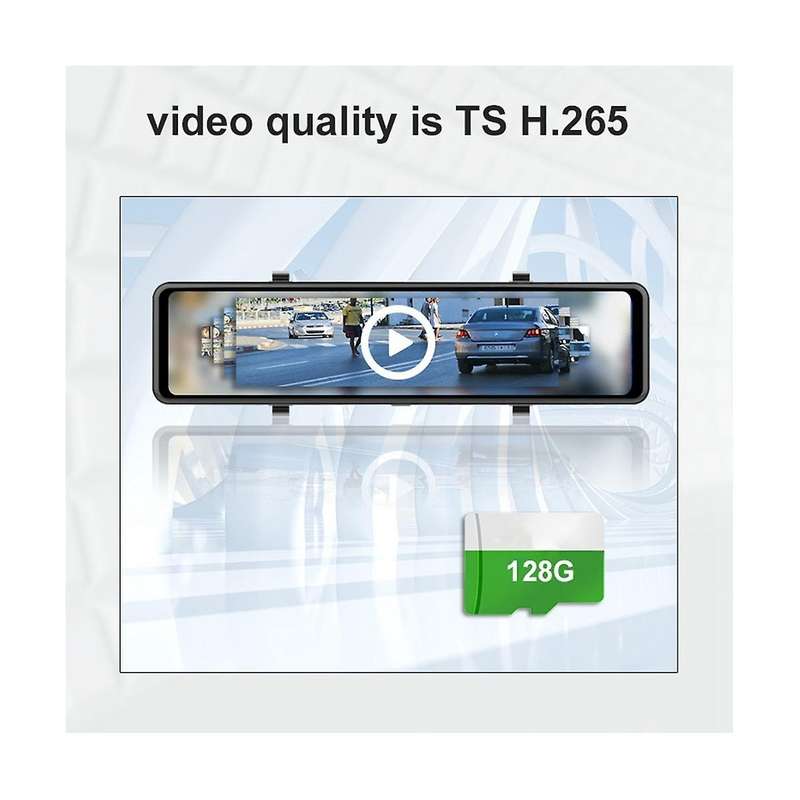 4k Streaming Rear View Mirror 12inch Full Screen Car Recorder Front Adas Rear Function Reduced Pres