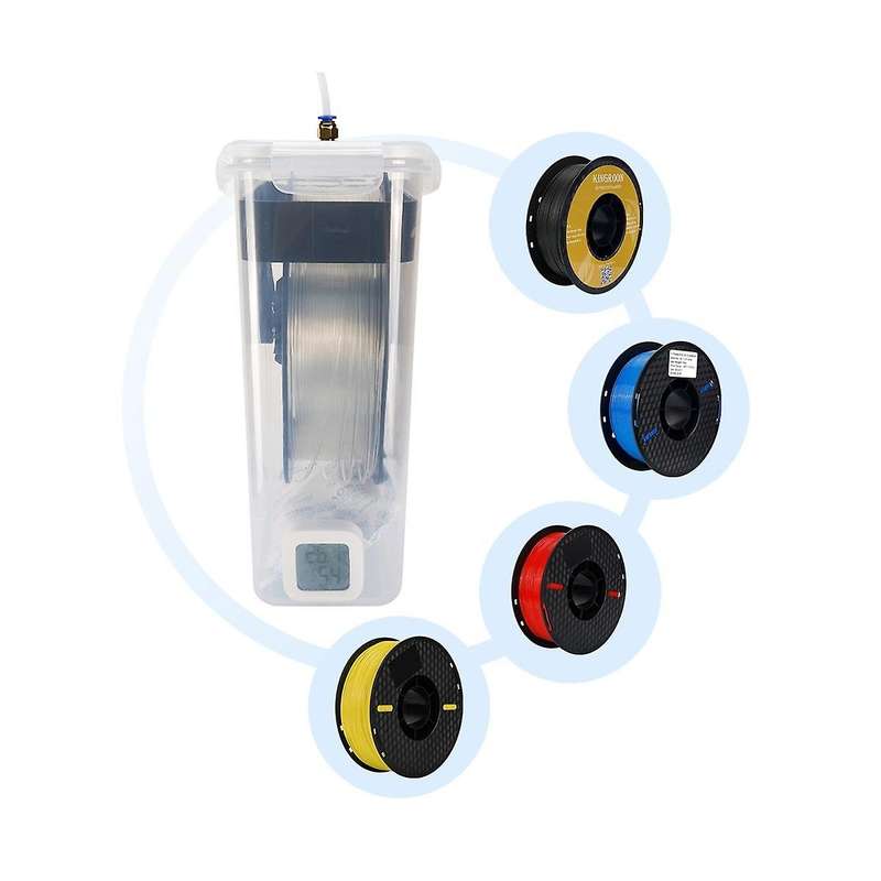 4l Sealed Tank -proof 3d Printer Pla Consumable Drying Oven Tray Seal Ring Storage Box