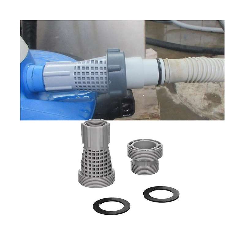 4K8001 Swimming Pool Long and Short Filter Adapter Interface Kit with Gasket for 58254