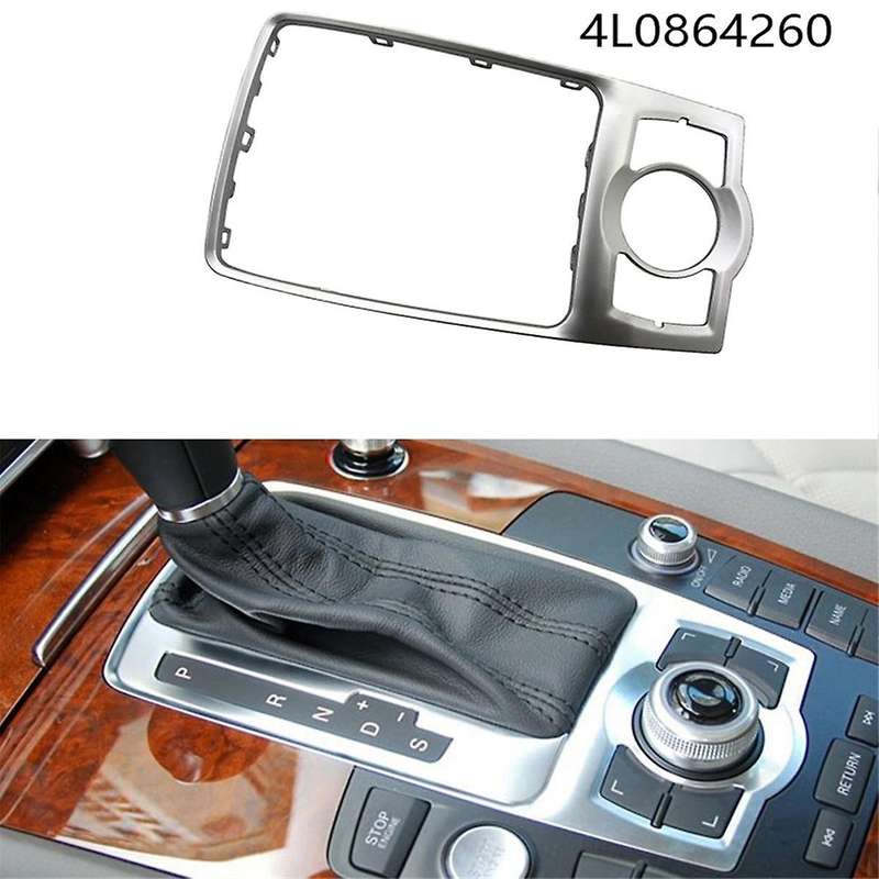 4L0864260 Front Console Chrome Frame Trim for 2007-2015 Gear Shift Panel Decorative Cover 4L0864260A