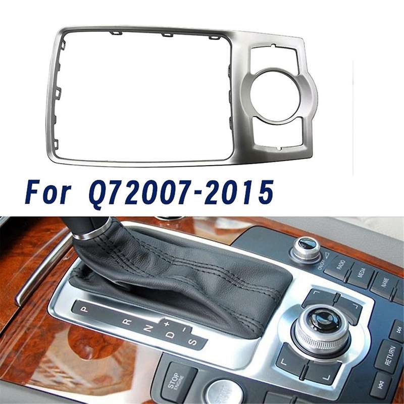 4L0864260A Car Console Gear Shift Chrome Frame Trim Cover for Q72007-2015 Front Multimedia Bezel Pan