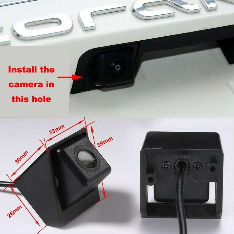 4LED Dynamic Trajectory HD Car Rearview Backup Camera Reverse Parking Camera for Actyon Korando 2010