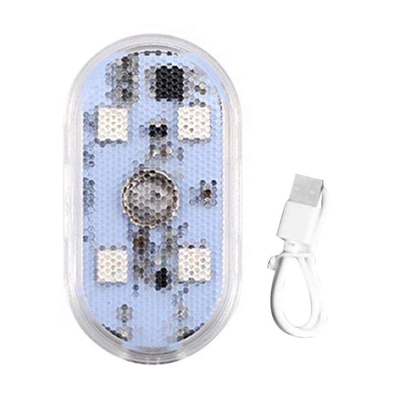4LED Car Touch Lights Rechargeable Car Interior Dome Light Roof Ceiling Reading Lamps Trunk Magnetic