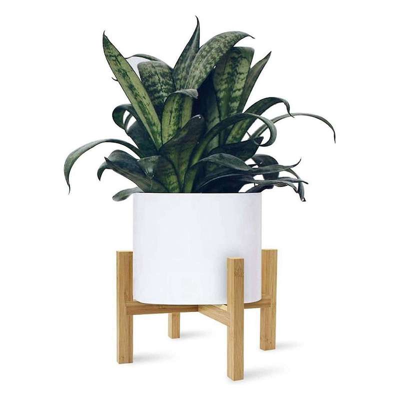 4-Legged Wood Flower Pot Holder Plant and Succulent Flower Pot Base Display Stand Home Garden Patio