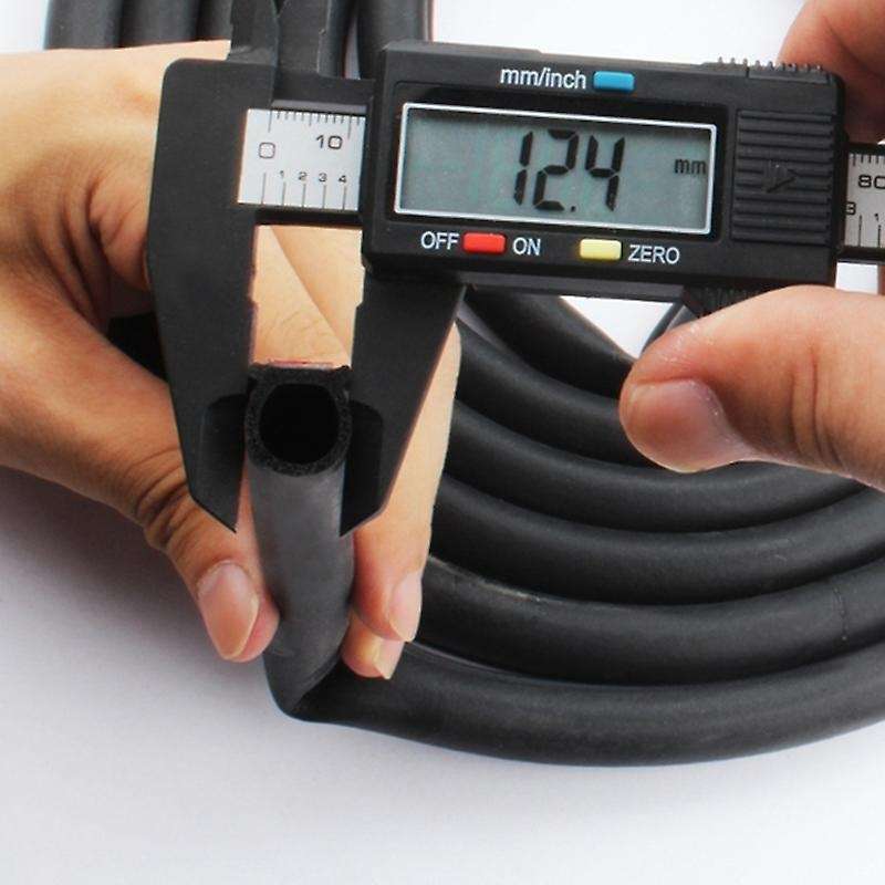4M Large D-Shape Car Rubber Seal Sound Insulation Car Door Sealing Strip Weather Strip for Engine Ho