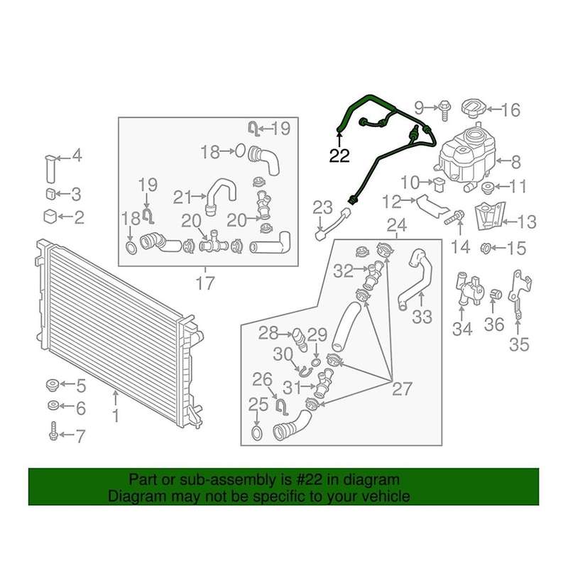 4M0121081BK 4M0121081AG Exhaust Pipe Coolant Pipe Return Pipe for (4MB) 2015-2019