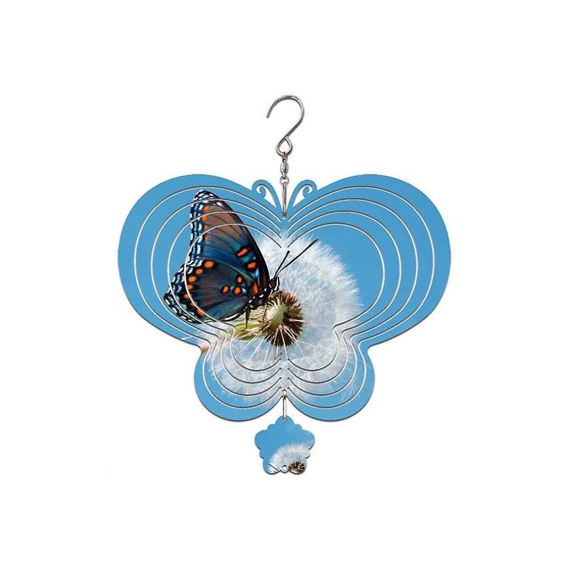 4pack 10 Inch Sublimation Wind Spinner Blanks 3d Hanging Wind Spinners Double Sided Wind Powered Ki