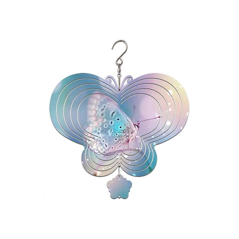4pack 10 Inch Sublimation Wind Spinner Blanks 3d Hanging Wind Spinners Double Sided Wind Powered Ki