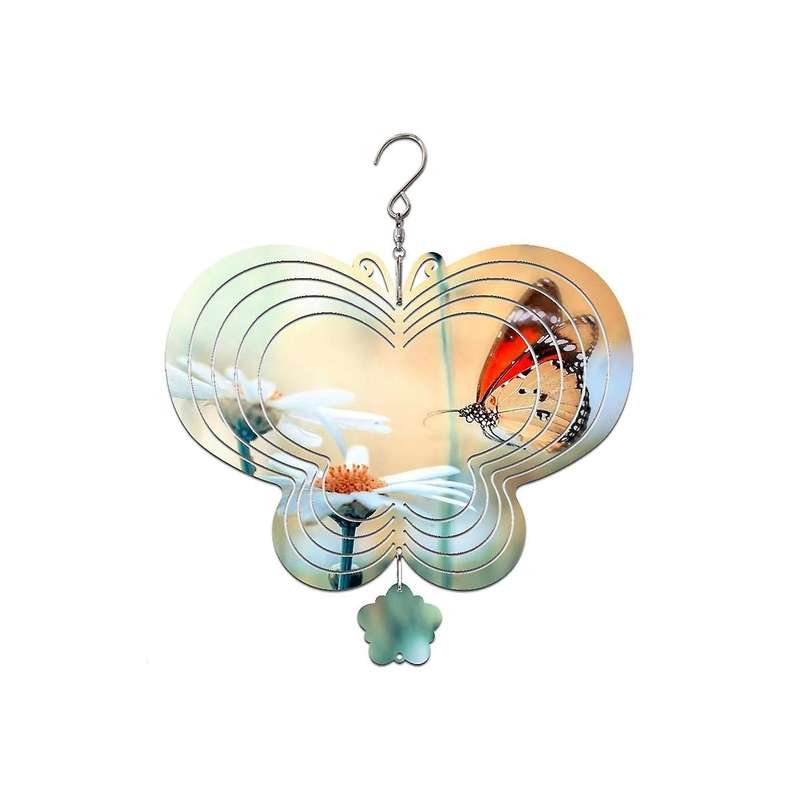 4pack 10 Inch Sublimation Wind Spinner Blanks 3d Hanging Wind Spinners Double Sided Wind Powered Ki