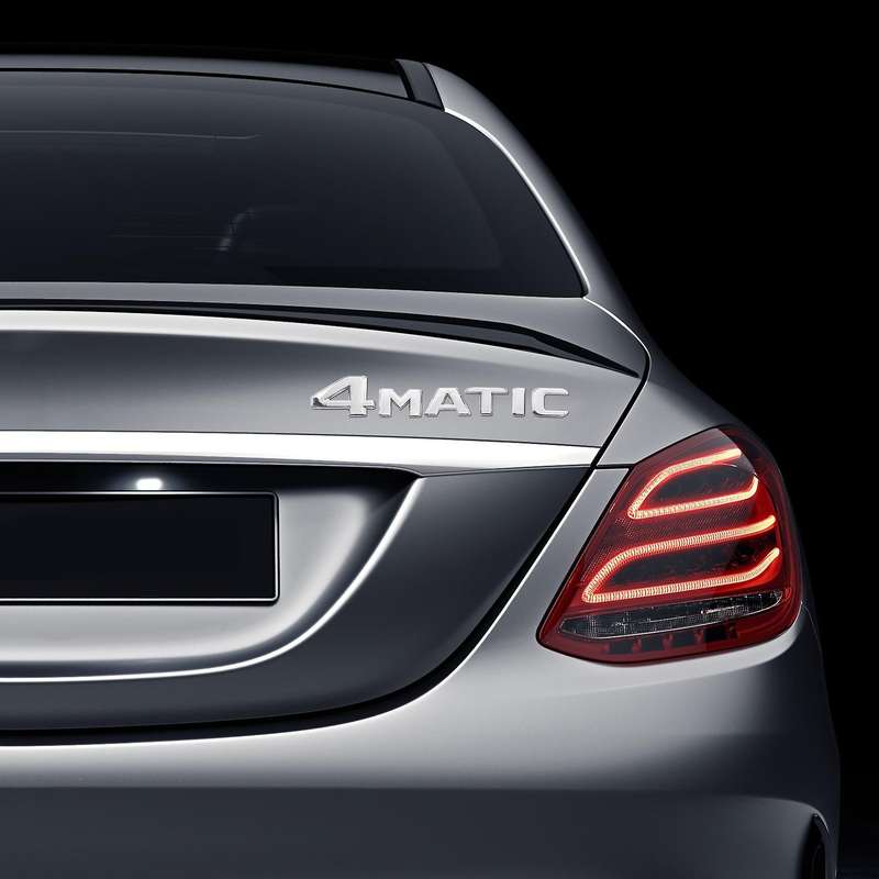 4matic Silver Auto Trunk Door Bumper Badge Decal Emblem Adhesive Tape Sticker Replacement for -