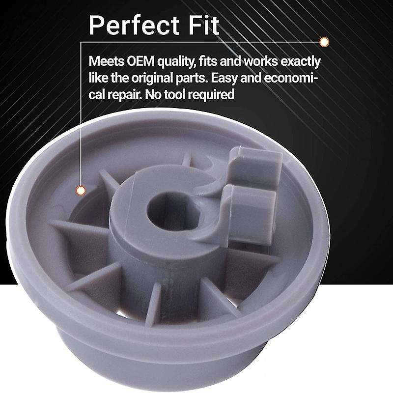 4Pack 165314 Dishwasher Lower Rack Wheel Part Compatible Bosch & Kenmore