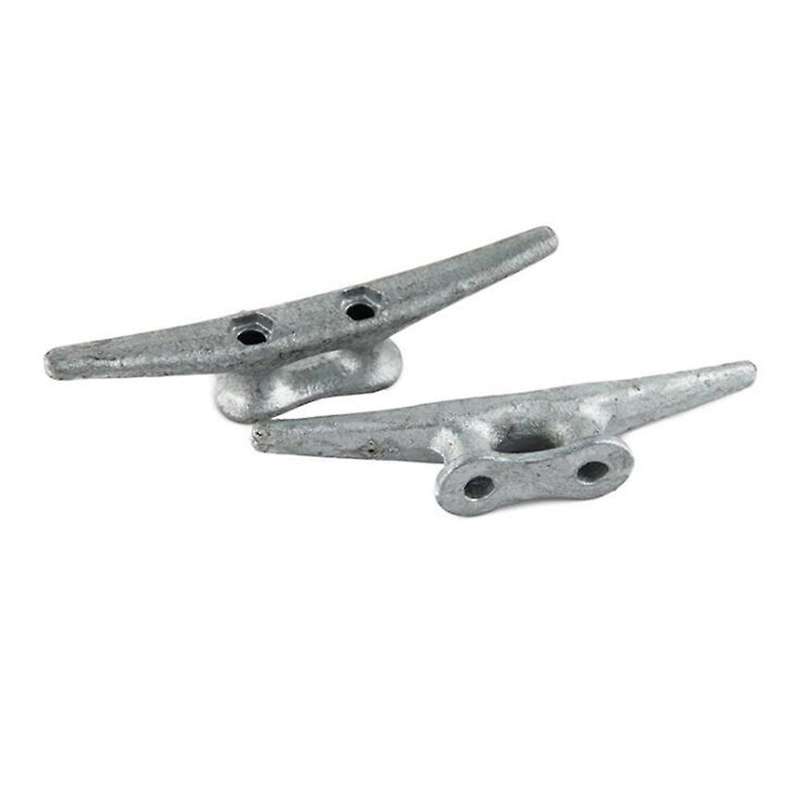 4Pack 4 Inch Galvanized Iron Dock Cleat,Rope Cleat,Anchor Line Cleat-perfect for Boat ,Decks,Piers f