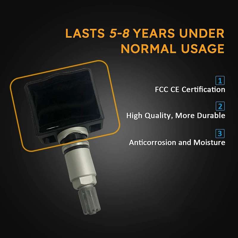 4-Pack 315MHz TPMS Tire Pressure Monitoring System Sensors Programmed for 40700-1AA0D