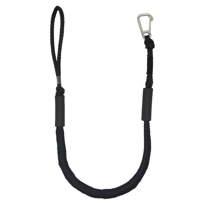 4Pack 4Ft Boat Bungee Dock Line with Hook Mooring Rope Boat Accessories for Boats Pontoon Kayak,Blac