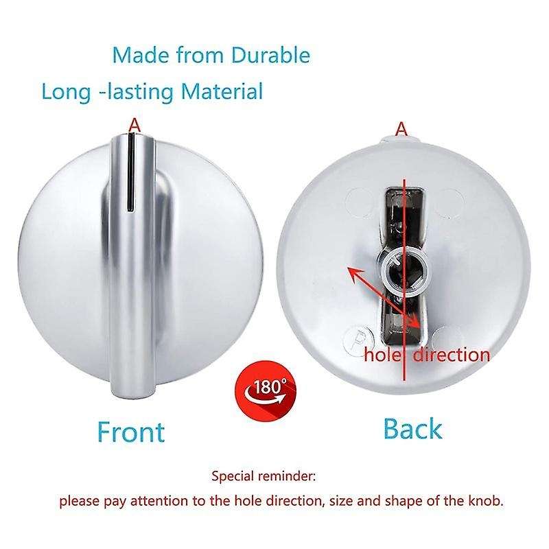 4-Pack 74010839 Surface Burner Knob Replacement Parts for Jenn Stove/Stove - Replaces WP74010839, 7