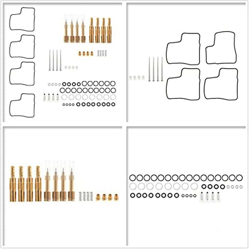 4-Pack Carburetor Rebuild Repair Kits Replacement for V65 V65 Shadow 750 1100 Interceptor 1000