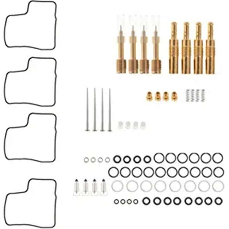 4-Pack Carburetor Rebuild Repair Kits Replacement for V65 V65 Shadow 750 1100 Interceptor 1000