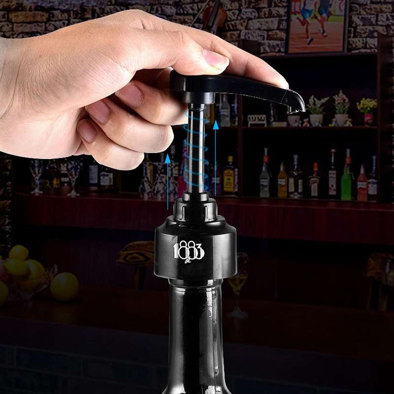 4Pack Black 8Ml Syrup Pumps Dispenser Pump Great for Monin Coffee Syrups Snow Cones Flavorings & Mor