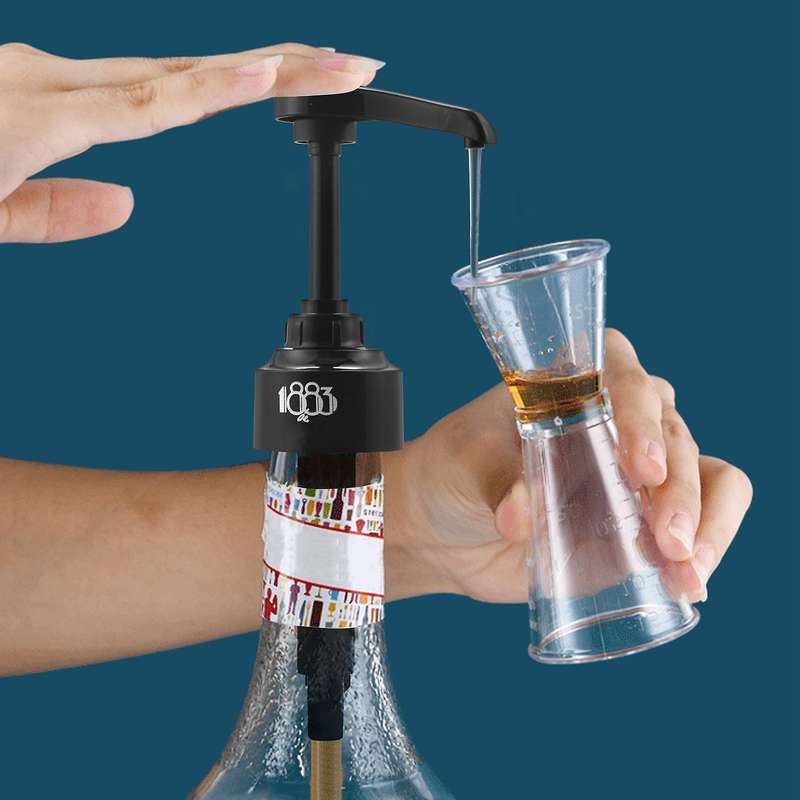 4Pack Black 8Ml Syrup Pumps Dispenser Pump Great for Monin Coffee Syrups Snow Cones Flavorings & Mor