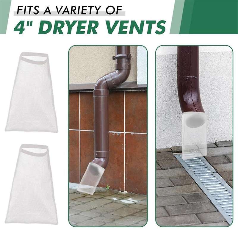4Pack Dryer Vent Lint Bags Lint Traps Lint Dust Bag for Outdoor Dryer Vents Capturing Lint and Dust