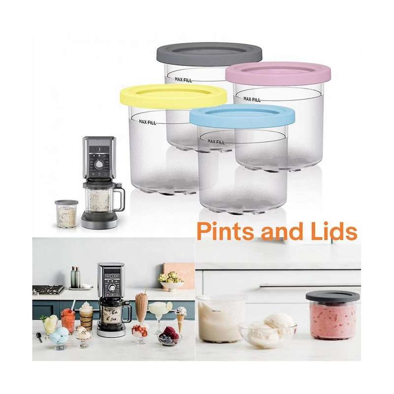 4pack for Ninja Xskplid2cd,compatible with for Nc299amz and Nc300s Series Cream Ice Cream Makers1 P