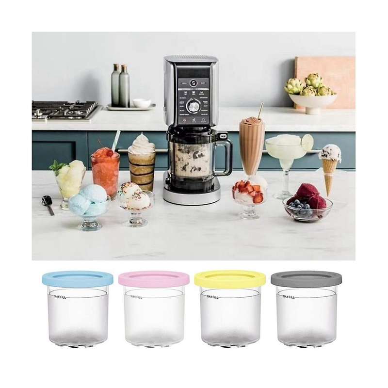 4pack for Ninja Xskplid2cd,compatible with for Nc299amz and Nc300s Series Cream Ice Cream Makers1 P