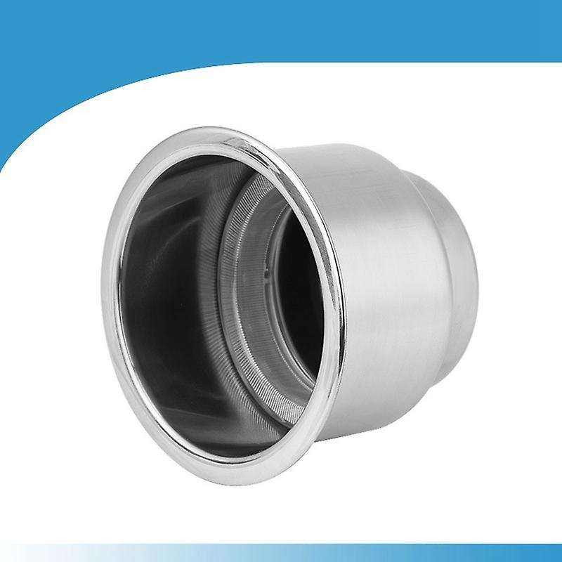 4Pack Recessed Stainless Steel Cup Drink Bottle Holder with Drain Marine for Boat Rv Car Truck Blue