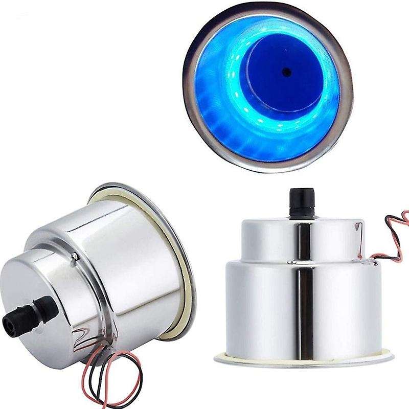 4Pack Recessed Stainless Steel Cup Drink Bottle Holder with Drain Marine for Boat Rv Car Truck Blue