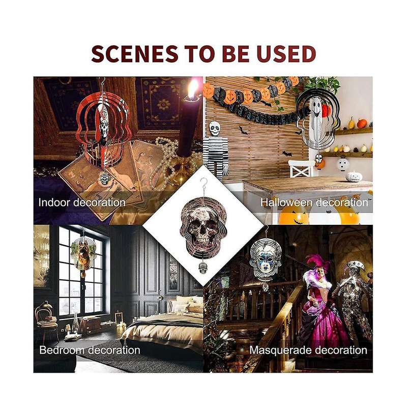 4pack Sublimation Wind Spinner Blanks, Shape 3d Aluminum Wind Powered Kinetic Sculpture for Yards &