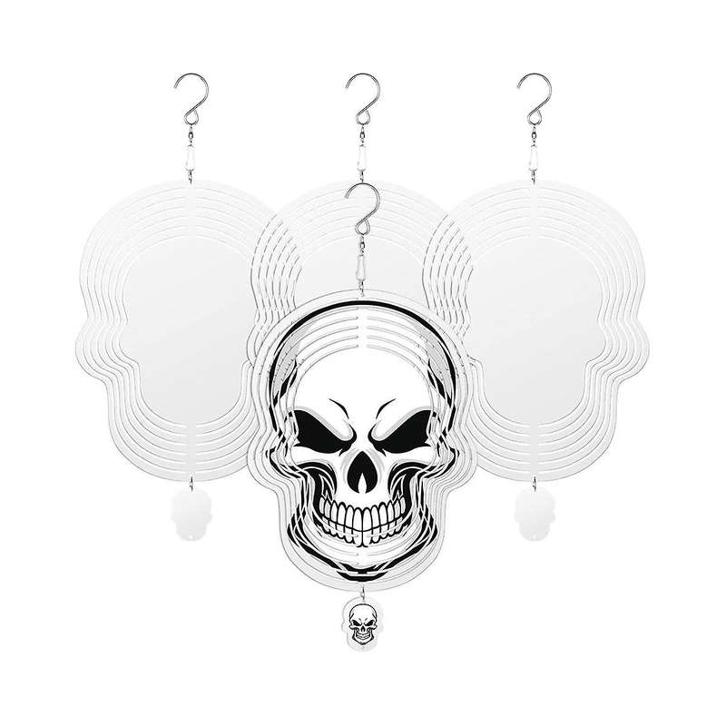 4pack Sublimation Wind Spinner Blanks, Shape 3d Aluminum Wind Powered Kinetic Sculpture for Yards &