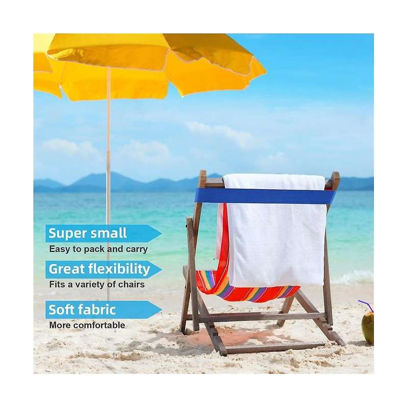 4pack Towel Bands for Beach, Pool & Cruise Chairs, The Towel Chair Clips Towel Holder Beach Towel C