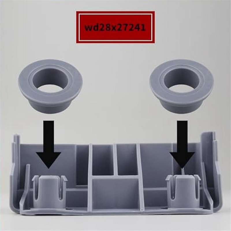 4Pack WD28X27241 Dishwasher Baskets Rack Carrier and Roller Kit Replacement Part for Dishwasher Lowe