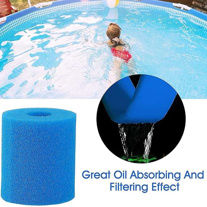 4pack Type I Pool Filter Sponge for / Pool Pump,swimming Pool Filter Reusable Washable Pump Sponge
