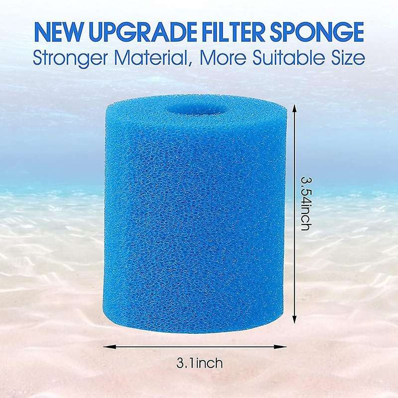 4pack Type I Pool Filter Sponge for / Pool Pump,swimming Pool Filter Reusable Washable Pump Sponge