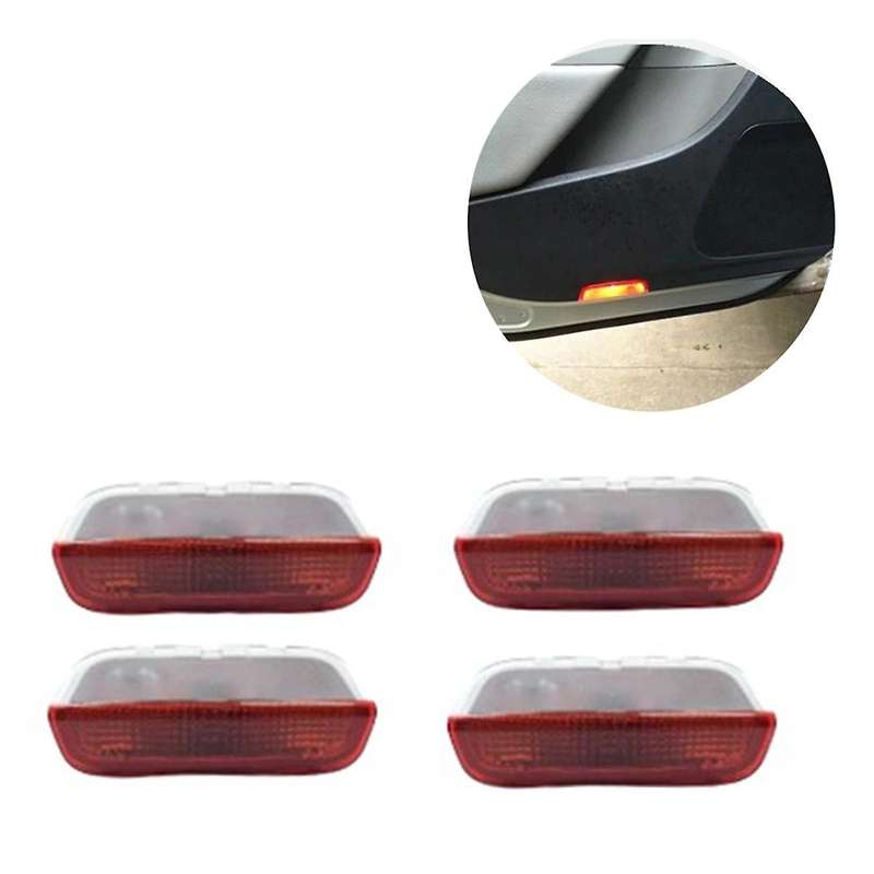 4Pc Car Interior Lamps Door Warning Light 3AD947411 for Golf MK5 MK6 MK7 B6 B7 CC Superb SEAT