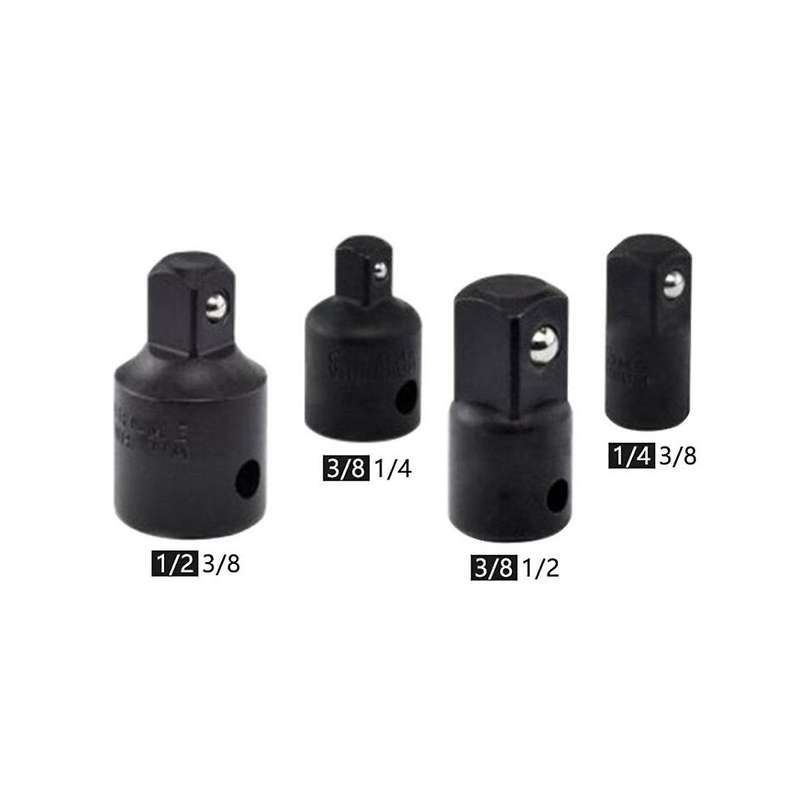 4PC Black Sleeve Sleeve Conversion Head Steel Ball Conversion Head Mutual Conversion Joint