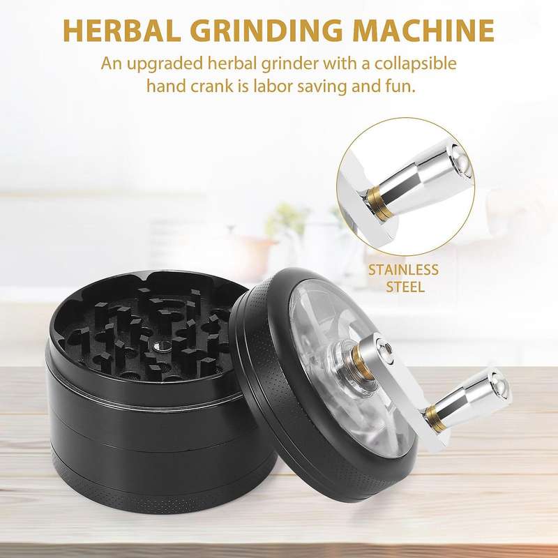 4pc Grinder Manual Grinder Grinder Manual Crank and Scraper for Preparing Raw Materials, Nutrients