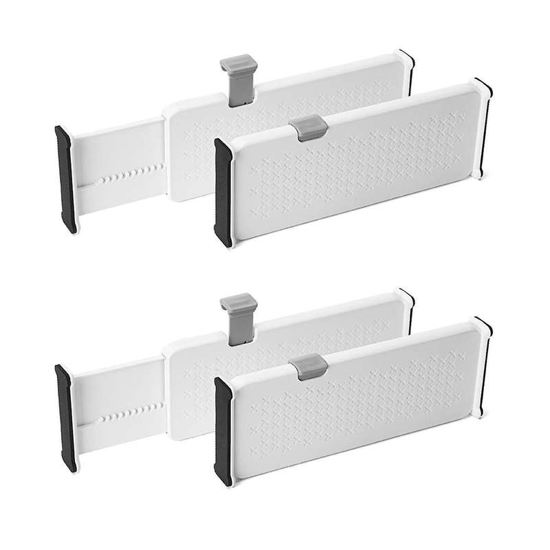4PC Drawer Dividers Organizer Adjustable Storage Retractable Drawer Partition Holder Household Clap