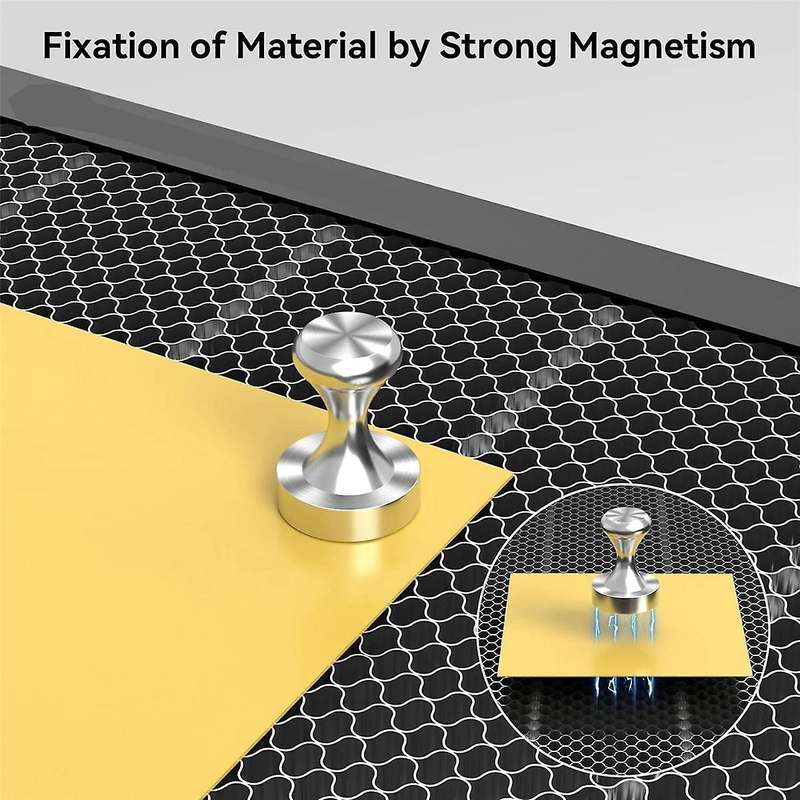 4pc Honeycomb Material Pin, Magnetic Module for Honeycomb Panels, Adapted to Laser Cutter/laser Engr
