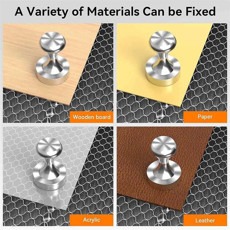 4pc Honeycomb Material Pin, Magnetic Module for Honeycomb Panels, Adapted to Laser Cutter/laser Engr