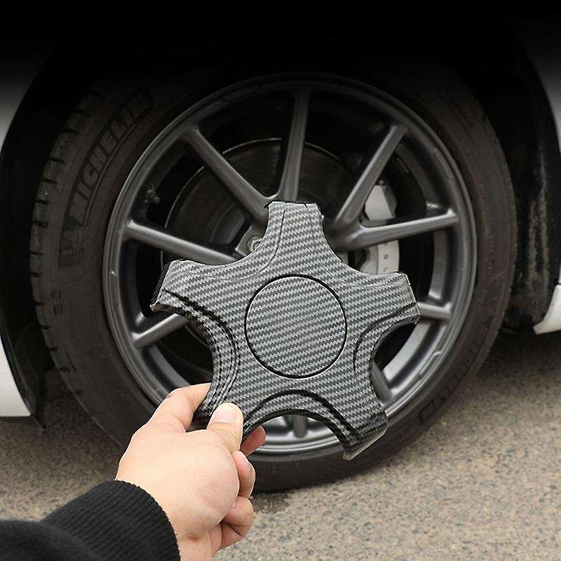 4PC Five Claw Wheel Center Caps Hub Cover Lug Nut Covers Hubcaps Car Decoration Modification for Mod