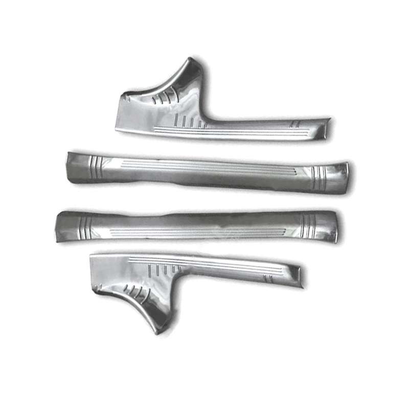 4pc Stainless Steel Door Step Sill Scuff Plate Cover Guards for C Class W205 C180l/c200l/c260l 15-16