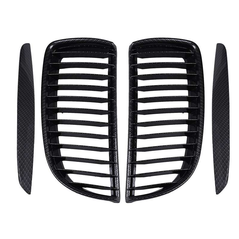 4PC/SET Car Gloss Black Grille Set for E90 E91 2005 2006 2007 2008 Racing Grills