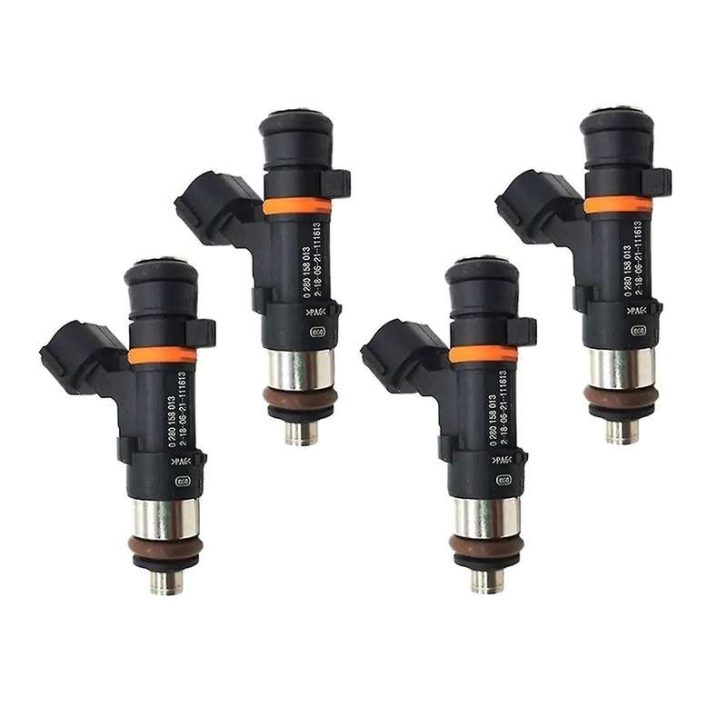 4pcs 0280158013 Car Engine Fuel Injectors for Note Micra III 3 C+C K12 E11 16600AX200