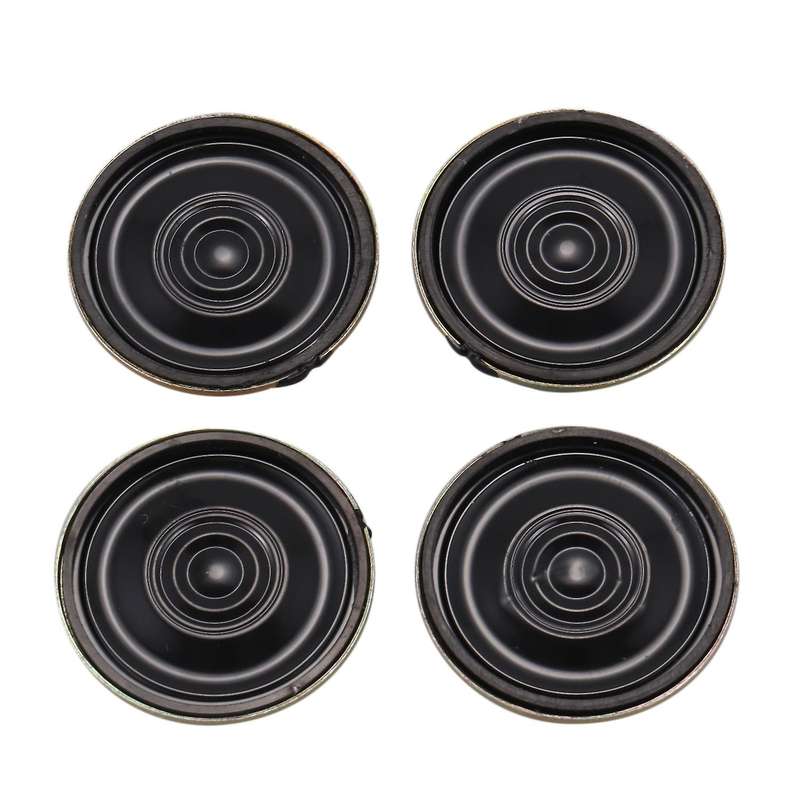 4pcs 0.5w 8 Ohm 28mm Dia Mini Metal Inside Magnet Music Player Speaker