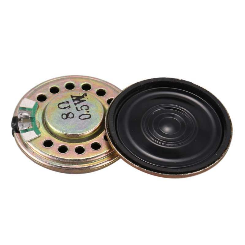 4pcs 0.5w 8 Ohm 28mm Dia Mini Metal Inside Magnet Music Player Speaker