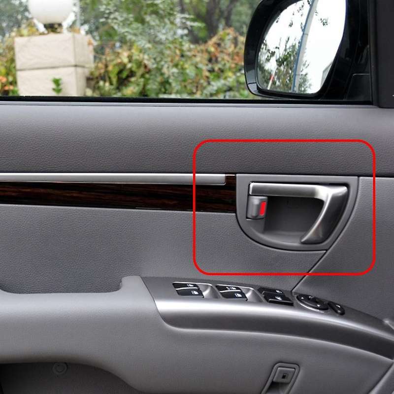 4Pcs (Four Door)Interior Inner Door Handle for 2007-2012 with Gray Knob 82610-2B010 82620-2B010